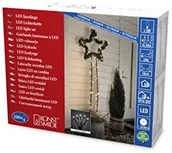 Pozostałe oświetlenie - Konstsmide 3813 100 Micro LED łańcuch świetlny, mroźny/na zewnątrz (IP44)/200 ciepłe białe diody/zewnętrzny transformator 30 V/czarny przewód 3813-100 - miniaturka - grafika 1