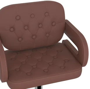 vidaXL Stołki barowe, 2 szt., brązowe, sztuczna skóra - Taborety i hokery - miniaturka - grafika 7