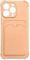 Etui i futerały do telefonów - Hurtel Card Armor Case etui pokrowiec do iPhone XS Max portfel na kartę silikonowe pancerne etui Air Bag różowy - miniaturka - grafika 1