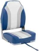 Wyposażenie sportowe i gimnastyczne - MSW Fotel do łodzi 36x43x60 cm biały niebieski szary MSW-MBS-08 - miniaturka - grafika 1