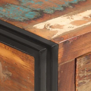 vidaXL Szafka, 120x30x75 cm, lite drewno z odzysku 321804 - Szafki do salonu - miniaturka - grafika 2