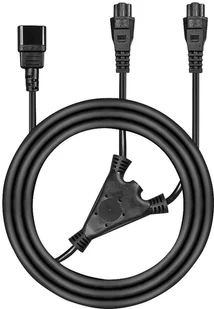 LINDY Lindy 2,5 m IEC C14 2 X złącze IEC C5 "Y Splitter przedłużenie kabla  czarny 30370 - Kable - miniaturka - grafika 3