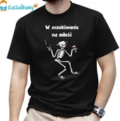 Gadżety dla niej i dla niego - - W oczekiwaniu na miłość... damska lub męska koszulka z nadrukiem - miniaturka - grafika 1