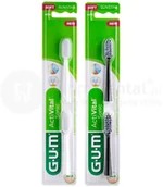 Końcówki do szczoteczek elektrycznych - Sunstar GUM ActiVital SONIC końcówki do szczoteczki sonicznej GUM - BIAŁE/CZARNE - miniaturka - grafika 1