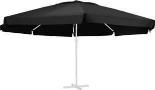 vidaXL Pokrycie do parasola ogrodowego, czarne, 600 cm 312552 - Parasole ogrodowe - miniaturka - grafika 2