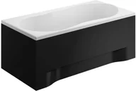 Wanny - Polimat Wanna prostokątna 170x75 Gracja czarna obudowa + Syfon 00013, 00858, 00860 - miniaturka - grafika 1