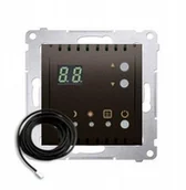 Regulatory i termostaty - Simon 54 Regulator temp z wyświetl czuj zew Brąz - miniaturka - grafika 1