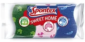 Ściereczki, gąbki, czyściki - Spontex spontex Sweet Home, trójpak-kuchni, łazienki, uniwersalny  z symbolami (4 X 3 szt.) 19500017 - miniaturka - grafika 1