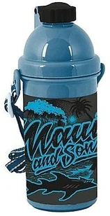 Paso Bidon Maui and Sons czarno-niebieski - Bidony dla dzieci - miniaturka - grafika 2