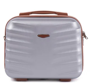 Kemer Kuferek twardy 402 Srebrny - Kosmetyczki, organizery i kuferki - miniaturka - grafika 2