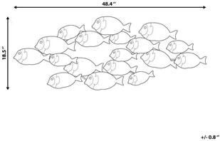 Beliani Dekoracja ścienna wielokolorowa FERMIUM - Dekoracje domu - miniaturka - grafika 6