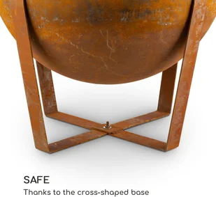 Blumfeldt Blumfeldt Fire Globe, misa paleniskowa z grillem, 60 cm średnicy, stal GDI11-Fireglobe - Paleniska ogrodowe - miniaturka - grafika 5