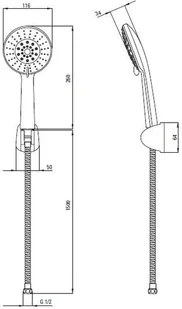 Deante Zestaw natryskowy Neo Joko NBJ041K Chrom - Zestawy prysznicowe - miniaturka - grafika 8