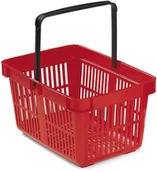 Artykuły do ekspozycji w sklepie - AJ Produkty Czerwony koszyk sklepowy - miniaturka - grafika 1