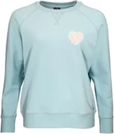 Bluzy damskie - Santa Cruz bluza damska HEART DOT CHECK CREW Sea Blue - miniaturka - grafika 1