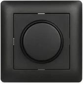 Wyłączniki światła i elektryczne - Elektro-Plast Ściemniacz przyciskowo-obrotowy ASTORIA Czarny - miniaturka - grafika 1
