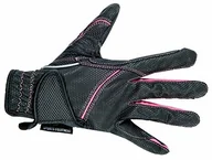 Rękawiczki jeździeckie - HKM SPORTS EQUIPMENT HKM rękawice do jazdy konnej  włókno, czarny, 10 - miniaturka - grafika 1