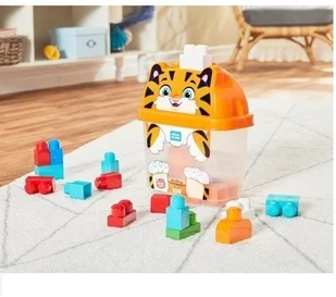 Fisher Price Mega Bloks Pojemnik z klockami Tygrysek GCT48 - Klocki - miniaturka - grafika 2