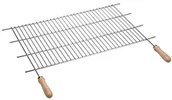 Ruszty - sauvic 02480-ORST do grillowania z drewnianymi uchwytami, massschneid Bar od 82 do 102 cm. X 40 cm. 02480 - miniaturka - grafika 1
