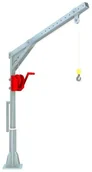 Wyposażenie gospodarstwa rolnego - 958 69070 Żuraw słupowy z wciągarką ręczną udźwig 250 kg - miniaturka - grafika 1