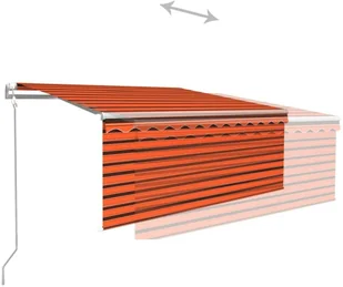 VidaXL Lumarko Automatycznie zwijana markiza z zasłoną zacieniającą, 3x2,5 m  3069266 VidaXL - Markizy - miniaturka - grafika 6