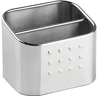 Suszarki do naczyń - InterDesign 66072EU Forma pojemnik na zmywak kuchenny, polerowana stal szlachetna, 7,87 x 10,16 x 7,87 cm 66072 - miniaturka - grafika 1
