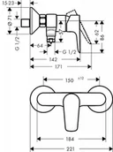 Baterie wannowe i prysznicowe - Hansgrohe Talis E prysznicowa biały matowy 71760700 - miniaturka - grafika 1