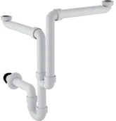 Syfony - Geberit 151.114.11.1 Syfon umywalkowy do 2 umywalek model do niewielkich pomieszczeń d40 biały - miniaturka - grafika 1