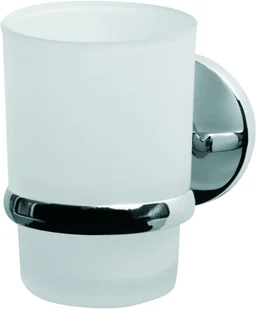 Bisk Kubek łazienkowy BF 01426 Chrom - Kubki na szczoteczki do zębów - miniaturka - grafika 2