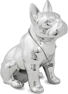 SKARBONKA Figurka Buldog Srebrny 17x15 - Wyposażenie pokoiku dziecięcego - miniaturka - grafika 2