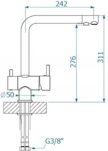 Alveus AQUILA biały G11 1139806 - Baterie kuchenne - miniaturka - grafika 2