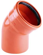 Łączniki, trójniki, kształtki - Pipelife Kolanko PCV 200 mm 67° 3495200380 - miniaturka - grafika 1