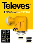 Konwertery satelitarne - Televes Konwerter Quattro 0,3dB Dla Minisieci - miniaturka - grafika 1