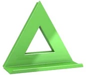 Akcesoria do tablic - DAHLE Magnes tablic 75x75 XL zielony Dahle trójkąt - miniaturka - grafika 1