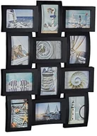 Ramki na zdjęcia - Relaxdays ramka na fotografie, kolaż 12 zdjęć, wymiary:wys. 60,5 x szer. 47,5 x gł. 3,5 cm, dostępna w kolorze czarnym lub białym 10021997_46 - miniaturka - grafika 1