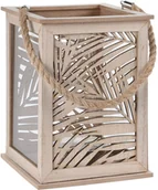 Świeczniki - Home Styling Collection Lampion Leaf Designe, 18x18x26 cm - miniaturka - grafika 1
