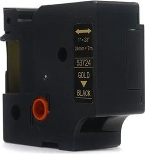 Dymo JetWorld Taśma D1 Złoty na Czarnym 24mm x 7m 53724) stron JWT-D53724N - Taśmy do drukarek barwiące - miniaturka - grafika 2