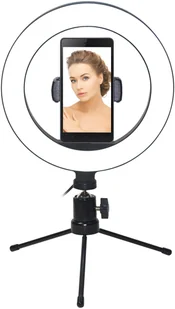 Vakoss Lampa pierścieniowa  Lampka do Selfie i makijażu Vakoss LD-G322K LD-G322K - Lampy studyjne - miniaturka - grafika 3