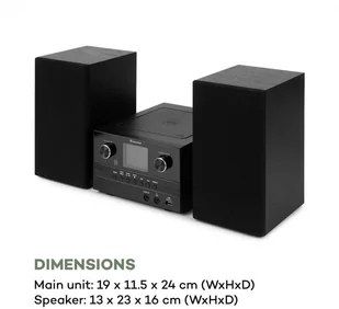 Auna Connect System S Czarny - Wieże - miniaturka - grafika 10