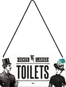 Dekoracje domu - Art Nostalgic 28014, uwaga, Toilet, haengeschild 10 x 20 cm - miniaturka - grafika 1