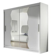 Szafy - Biała Szafa przesuwna London X - Szafa sypialniana - miniaturka - grafika 1