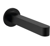 Wylewki do baterii - Hansgrohe Finoris Wylewka wannowa czarny mat 76410670 - miniaturka - grafika 1