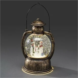 KonstSmide Kula świetlna LED z rodziną bałwanków Rodzina bałwanów 3498-000 LED ciepły biały DxSxW) 12.7 x 10.8 x 20 cm - Oświetlenie świąteczne - miniaturka - grafika 2