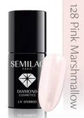 Lakiery hybrydowe - Semilac Lakier Hybrydowy Semilac 128 Pink Marshmallow - 7 Ml 5733 - miniaturka - grafika 1