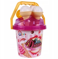 Zabawki do piasku - Zestaw do piaskownicy Foremki Lody Duże Wiaderko d - miniaturka - grafika 1