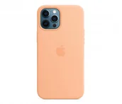 Etui i futerały do telefonów - Apple iPhone 12 Pro Max Silicone Case with MagSafe Cantaloupe - miniaturka - grafika 1