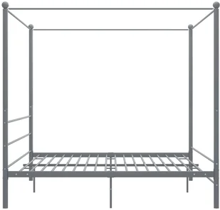 vidaXL Lumarko Rama łóżka z baldachimem, szara, metalowa, 180 x 200 cm 325068 - Łóżka - miniaturka - grafika 3