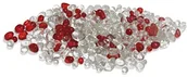 Dekoracje do akwarium - Wave kryształ Piaskowy, 400 G, biały/czerwony - miniaturka - grafika 1