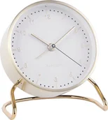 Zegary - Karlsson Budzik Stylish biały KA5764WH - miniaturka - grafika 1