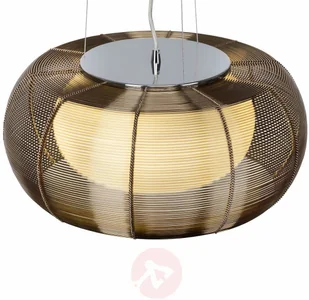 Brilliant Oświetlenie Relax Lampa Wisząca Chrom, Brązowy, 2-punktowe 61190/53 - Lampy sufitowe - miniaturka - grafika 3